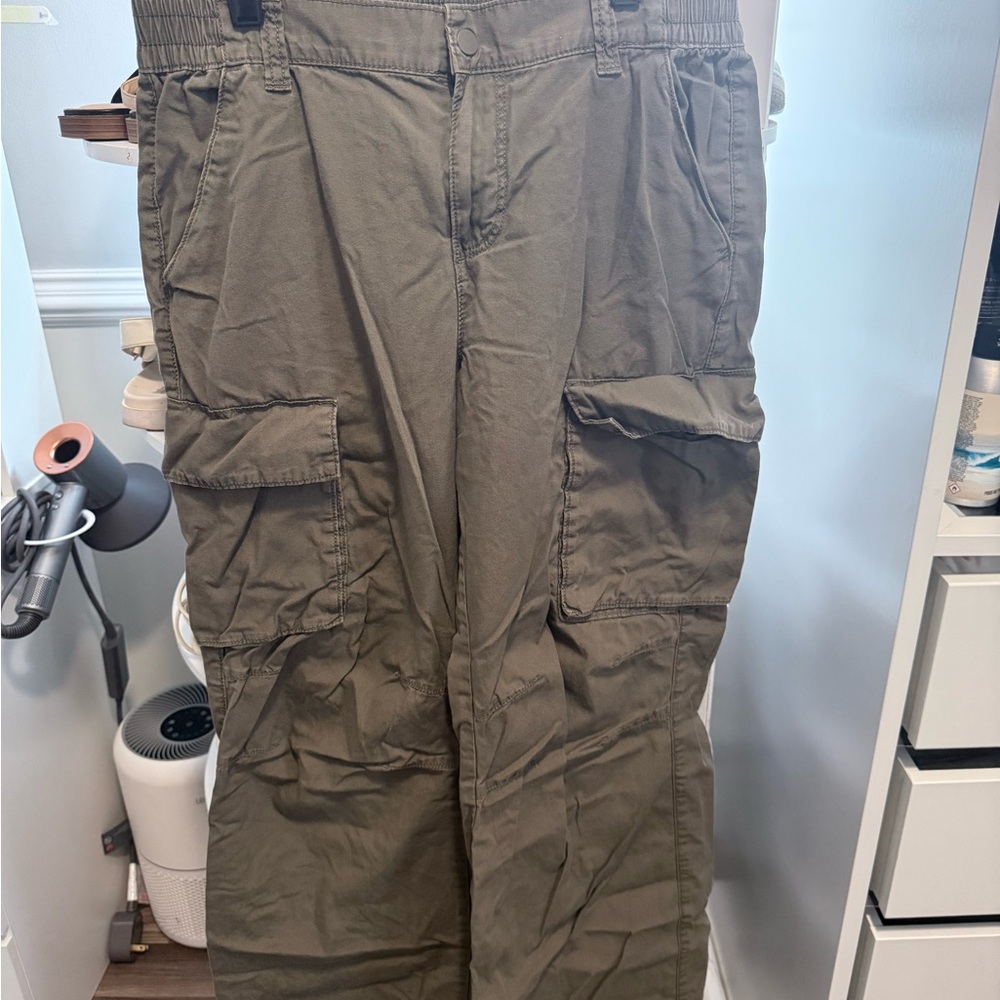 H&M Khaki Cargo Pants for Women